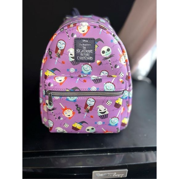 Loungefly Handbags - Disney Loungefly Nightmare Before Christmas NBC Mini Backpack BRAND NEW Purple